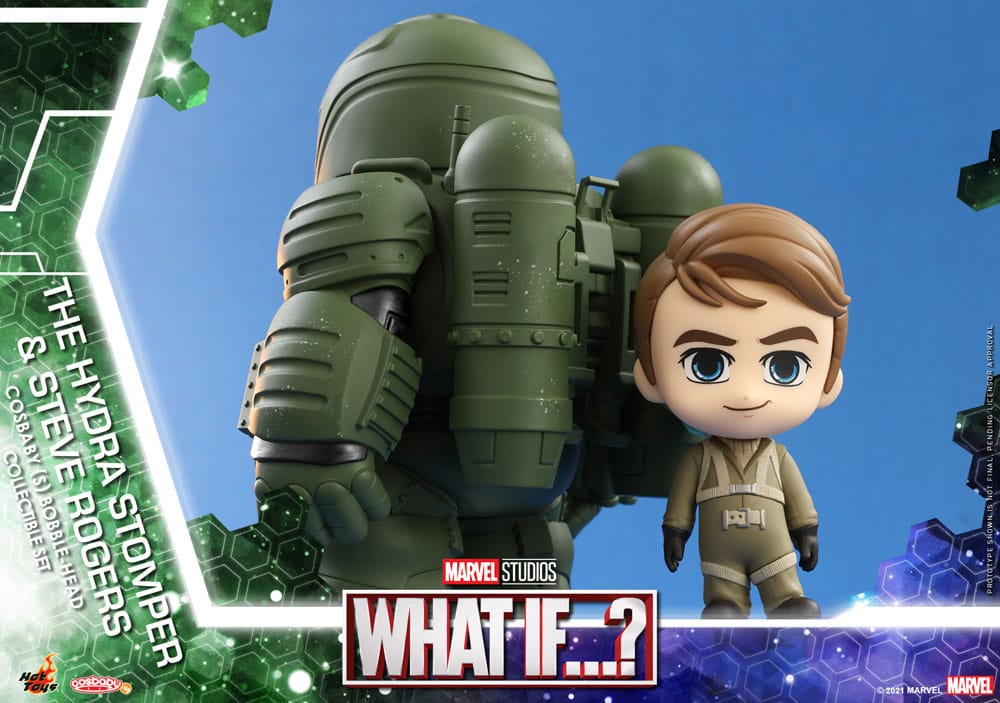 What If...? figurines Cosbaby (S) Hydra Stomper & Steve Rogers 10 cm