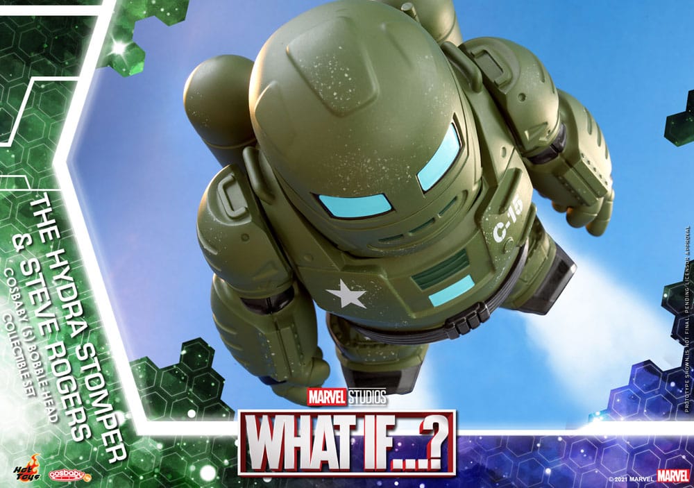 What If...? figurines Cosbaby (S) Hydra Stomper & Steve Rogers 10 cm