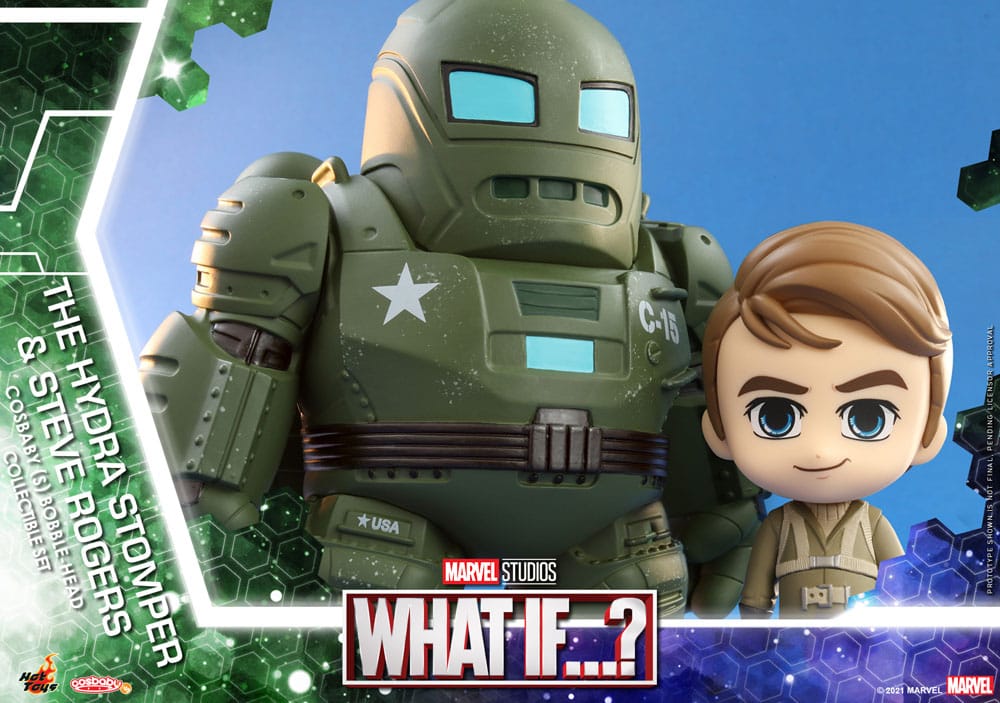 What If...? figurines Cosbaby (S) Hydra Stomper & Steve Rogers 10 cm