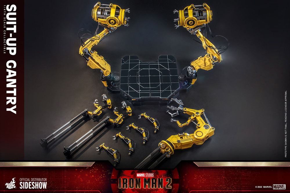Iron Man 2 accessoires pour figurines Accessories Collection Series Iron Man Suit-Up Gantry