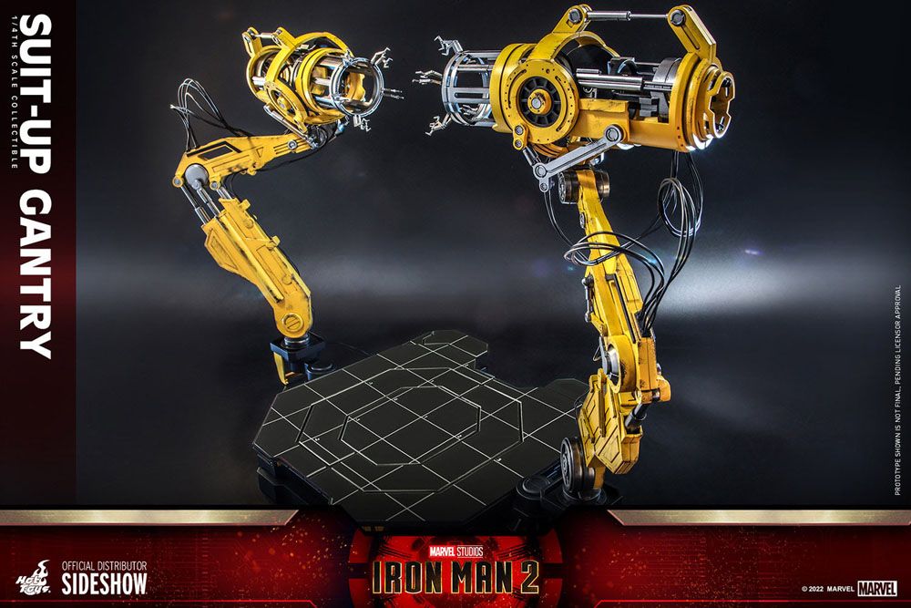 Iron Man 2 accessoires pour figurines Accessories Collection Series Iron Man Suit-Up Gantry