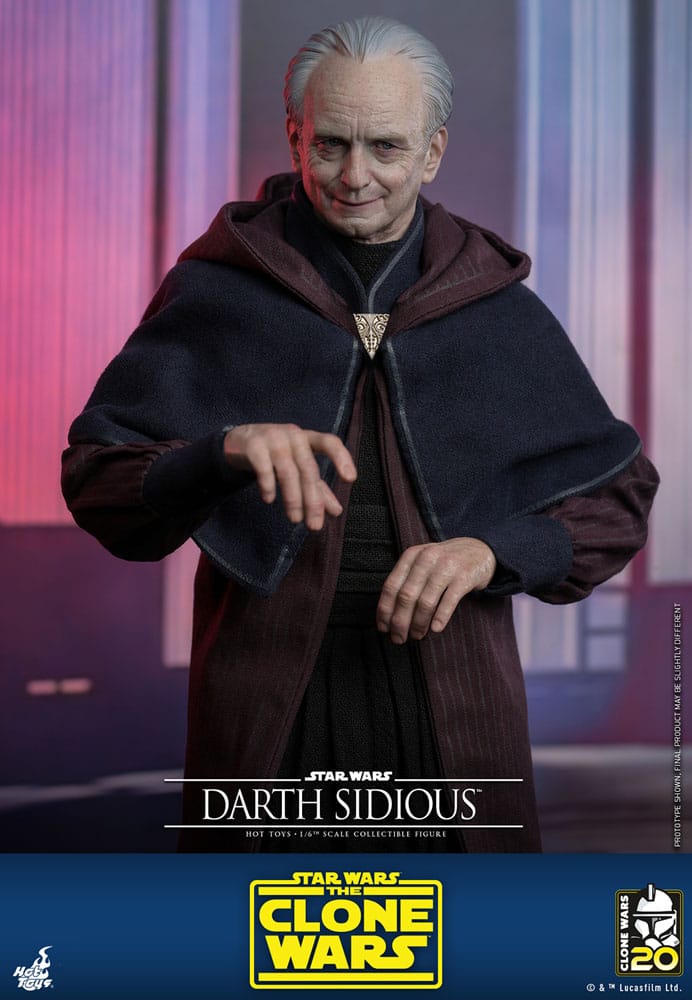 Star Wars: The Clone Wars figurine 1/6 Darth Sidious 29 cm
