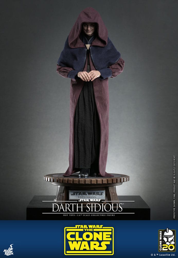 Star Wars: The Clone Wars figurine 1/6 Darth Sidious 29 cm