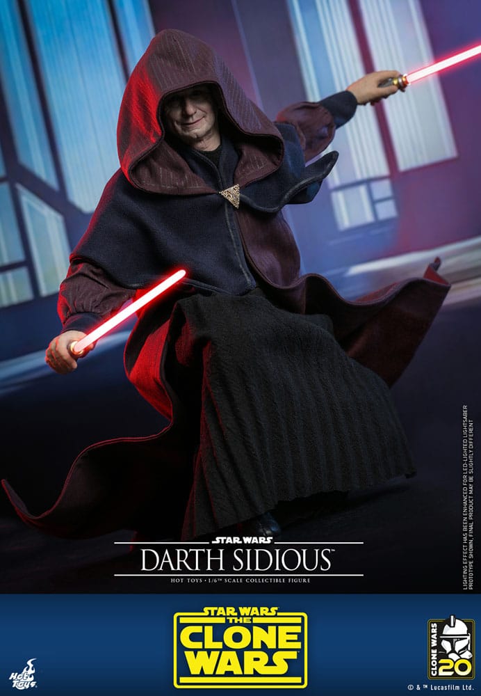 Star Wars: The Clone Wars figurine 1/6 Darth Sidious 29 cm