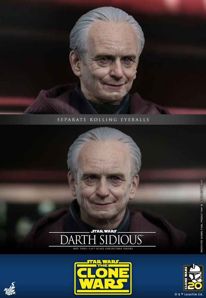 Star Wars: The Clone Wars figurine 1/6 Darth Sidious 29 cm
