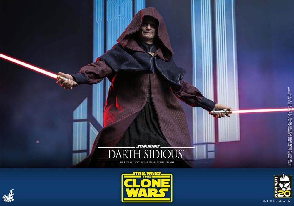 Star Wars: The Clone Wars figurine 1/6 Darth Sidious 29 cm