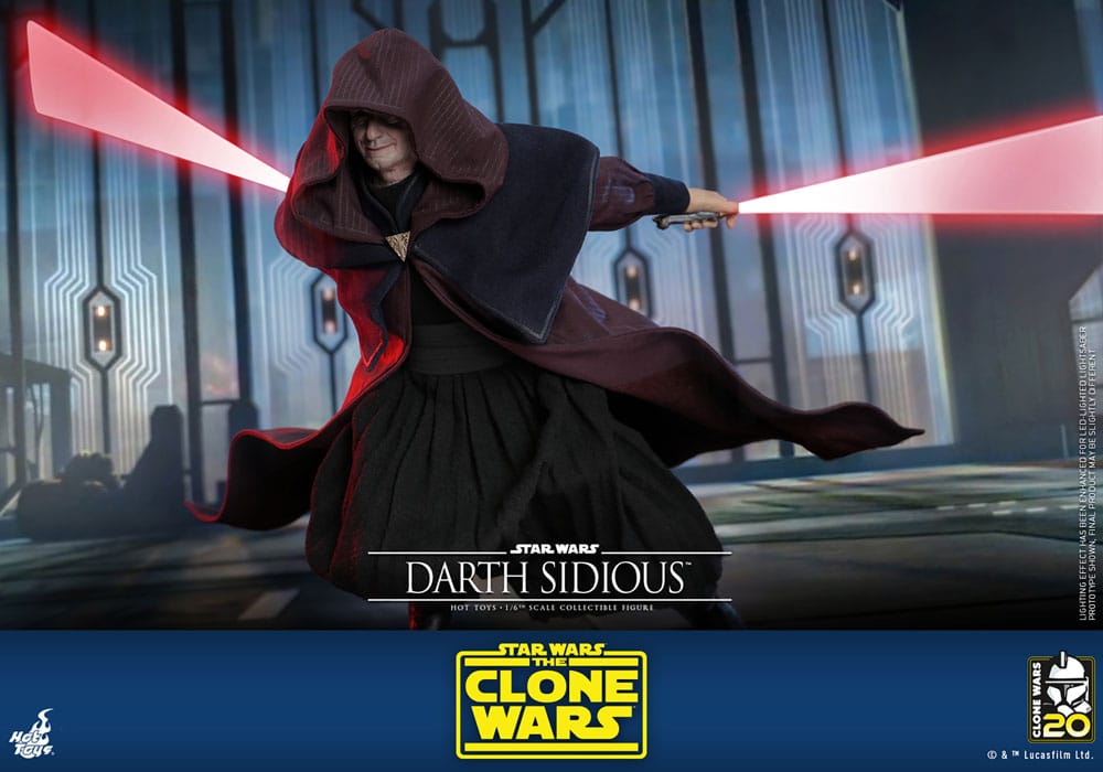 Star Wars: The Clone Wars figurine 1/6 Darth Sidious 29 cm