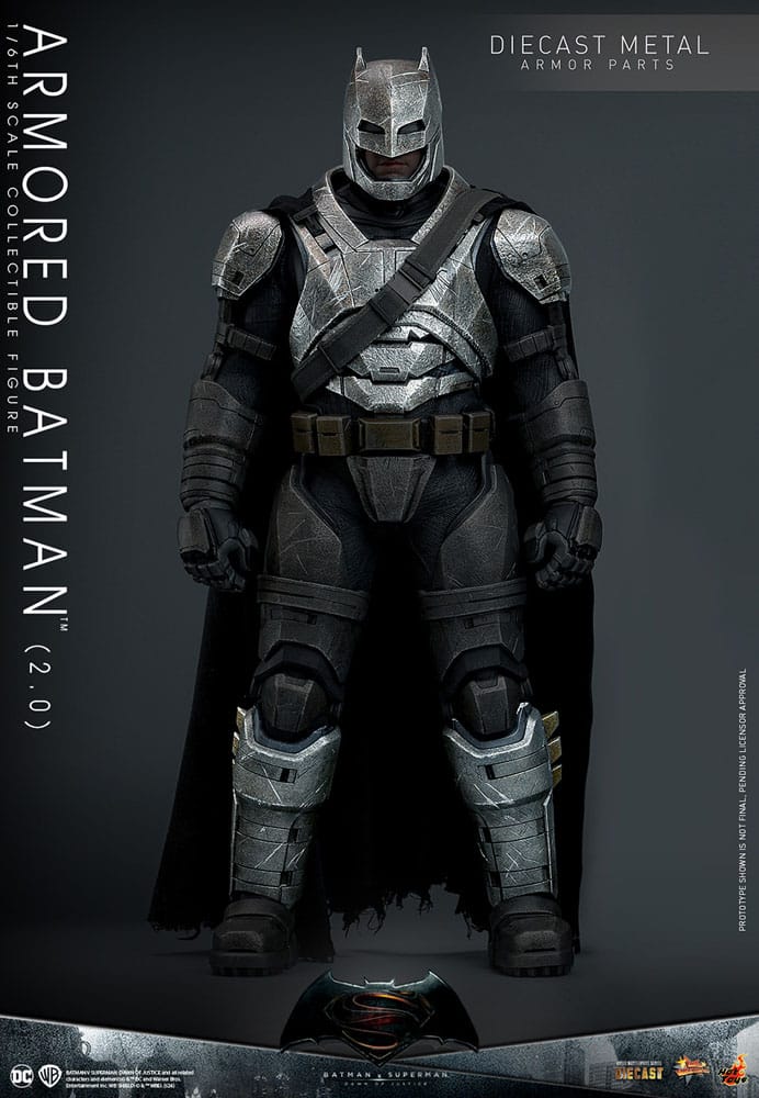 Batman v Superman : L'Aube de la justice figurine Movie Masterpiece 1/6 Armored Batman 2.0 33 cm