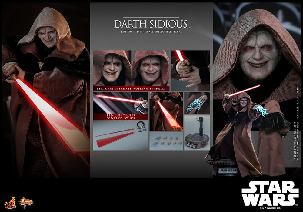 Star Wars figurine Movie Masterpiece 1/6 Darth Sidious 29 cm