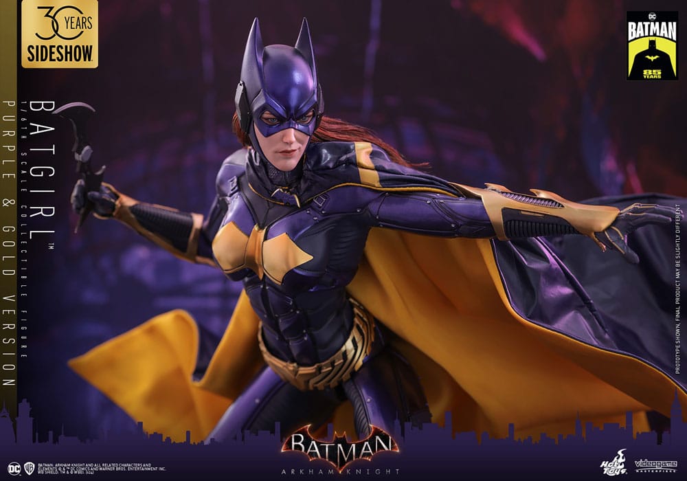Batman Arkham Knight figurine Videogame Masterpiece 1/6 Batgirl (Purple and Gold Version) Exclusive 30 cm