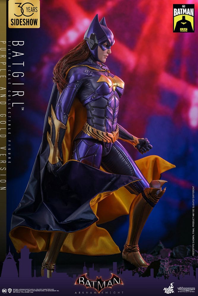 Batman Arkham Knight figurine Videogame Masterpiece 1/6 Batgirl (Purple and Gold Version) Exclusive 30 cm