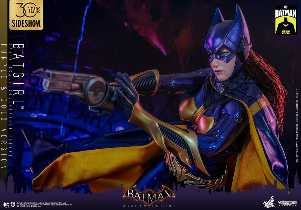 Batman Arkham Knight figurine Videogame Masterpiece 1/6 Batgirl (Purple and Gold Version) Exclusive 30 cm