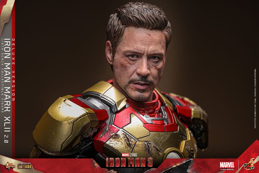 Iron Man 3 figurine Movie Masterpiece Diecast 1/6 Iron Man Mark XLII (2.0) Deluxe 32 cm