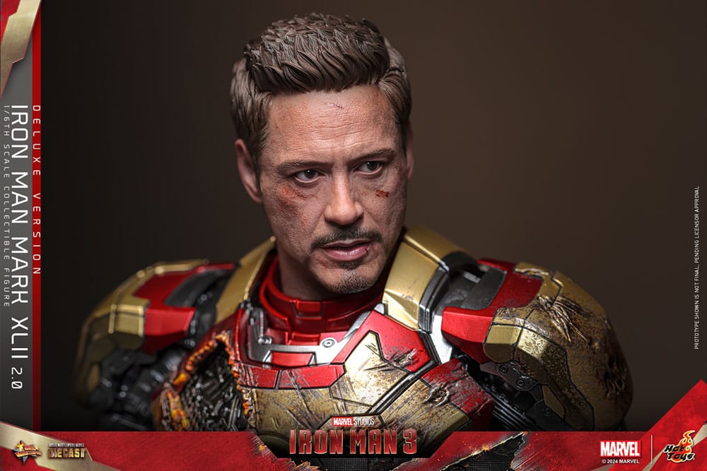 Iron Man 3 figurine Movie Masterpiece Diecast 1/6 Iron Man Mark XLII (2.0) Deluxe 32 cm