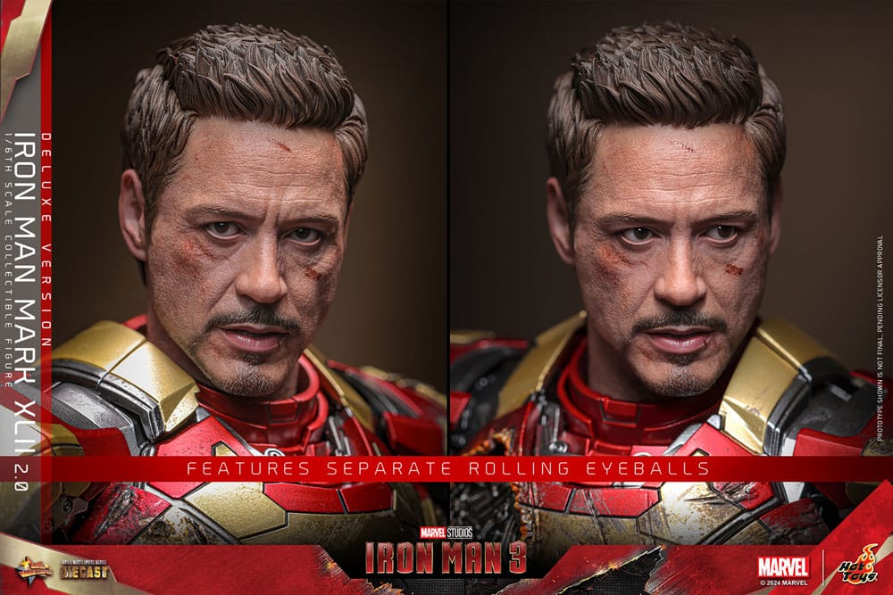 Iron Man 3 figurine Movie Masterpiece Diecast 1/6 Iron Man Mark XLII (2.0) Deluxe 32 cm