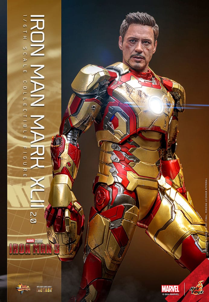 Iron Man 3 figurine Movie Masterpiece Diecast 1/6 Iron Man Mark XLII (2.0) 32 cm