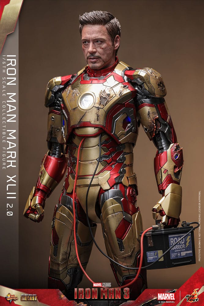 Iron Man 3 figurine Movie Masterpiece Diecast 1/6 Iron Man Mark XLII (2.0) 32 cm