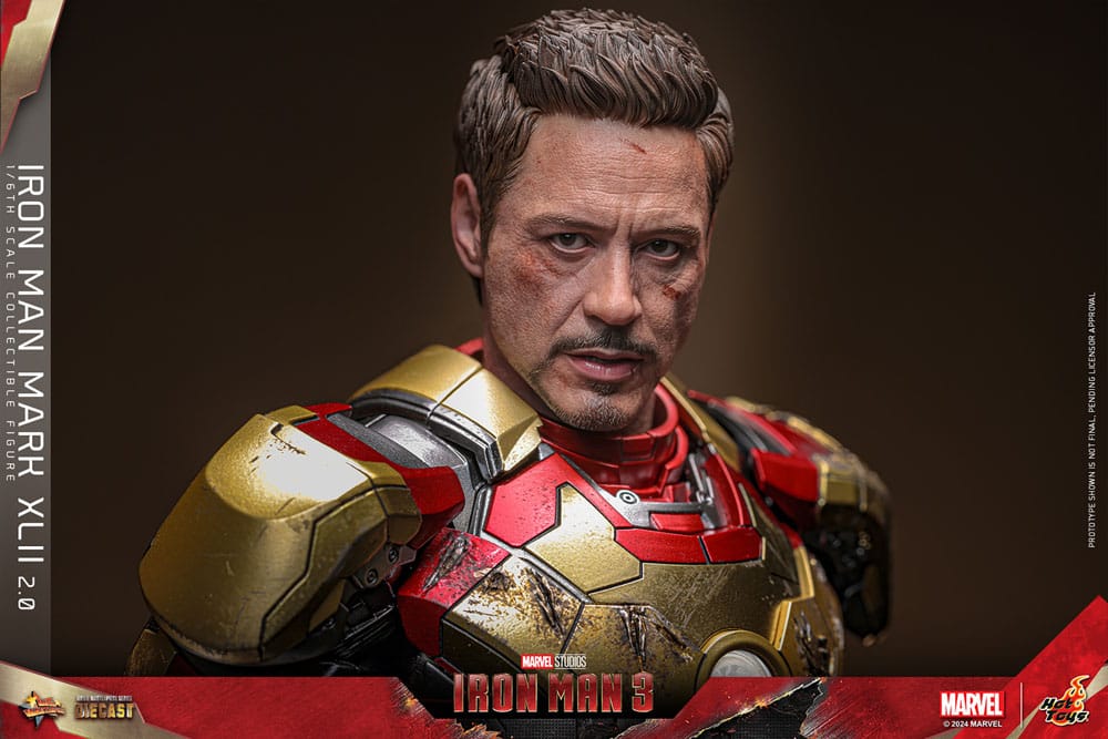 Iron Man 3 figurine Movie Masterpiece Diecast 1/6 Iron Man Mark XLII (2.0) 32 cm