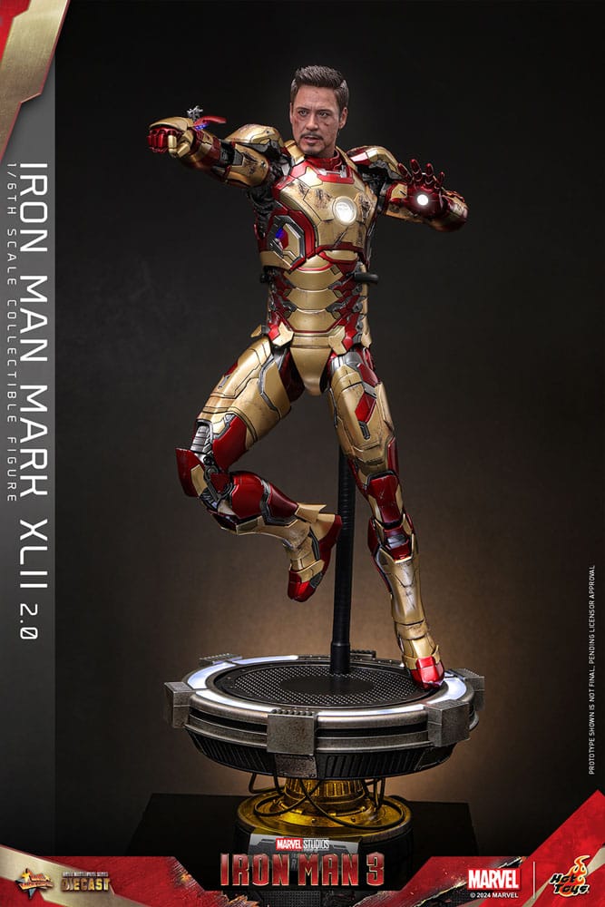 Iron Man 3 figurine Movie Masterpiece Diecast 1/6 Iron Man Mark XLII (2.0) 32 cm