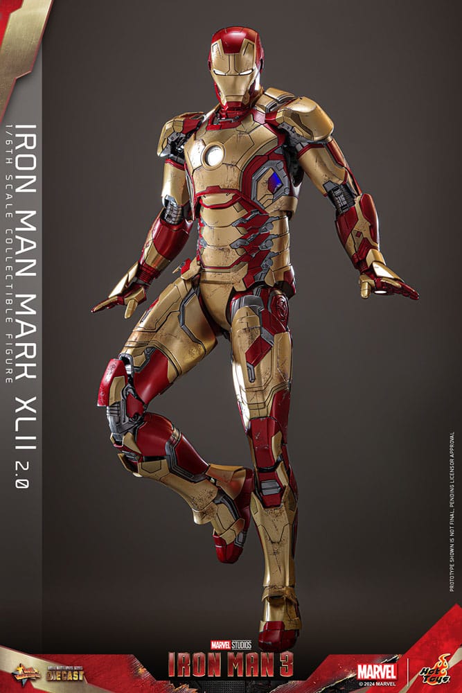 Iron Man 3 figurine Movie Masterpiece Diecast 1/6 Iron Man Mark XLII (2.0) 32 cm