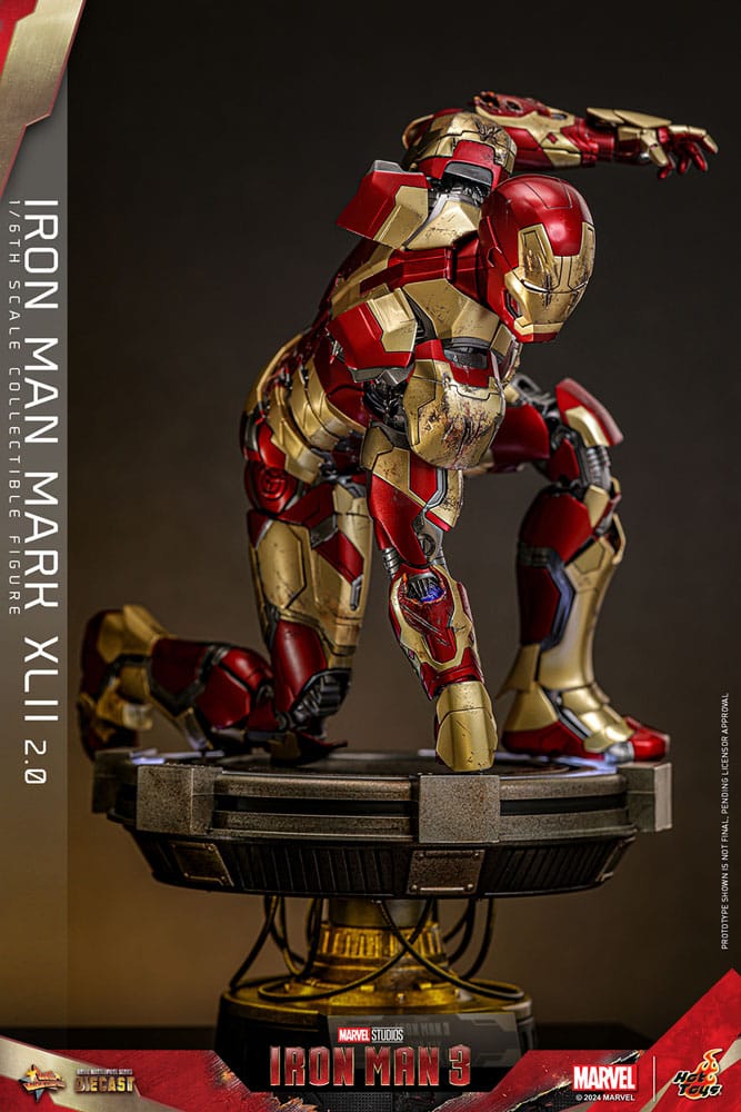 Iron Man 3 figurine Movie Masterpiece Diecast 1/6 Iron Man Mark XLII (2.0) 32 cm