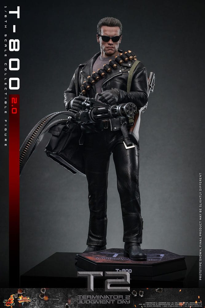 Terminator 2 figurine 1/6 Movie Masterpiece T-800 2.0 32 cm