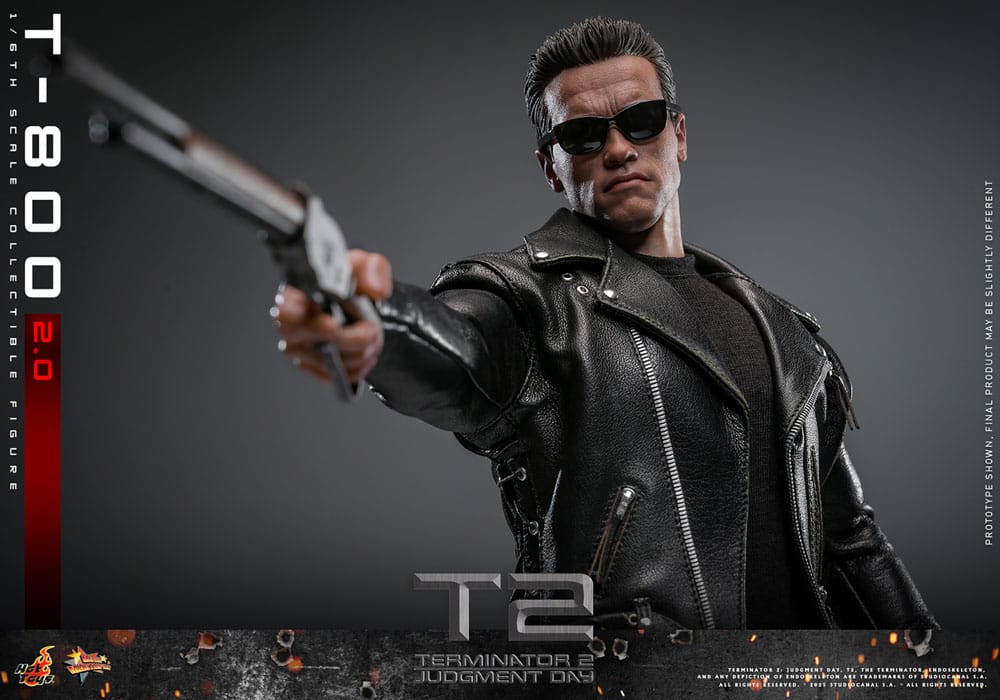 Terminator 2 figurine 1/6 Movie Masterpiece T-800 2.0 32 cm