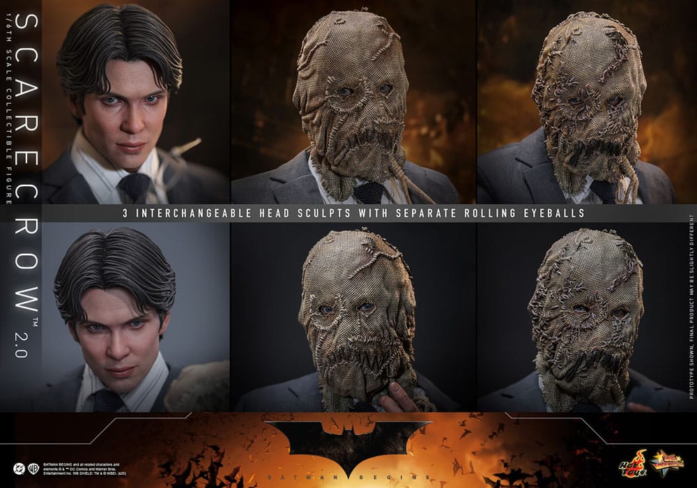 Batman Begins figurine Movie Masterpiece 1/6 Scarecrow 2.0 30 cm