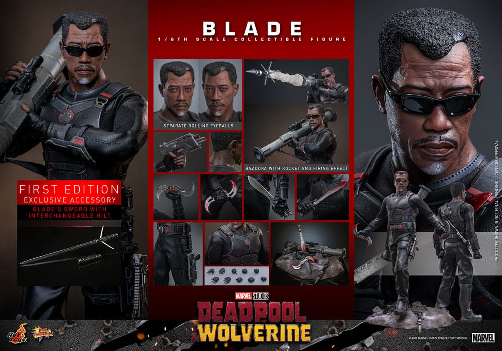 Deadpool & Wolverine Movie Masterpiece 1/6 Blade 30 cm