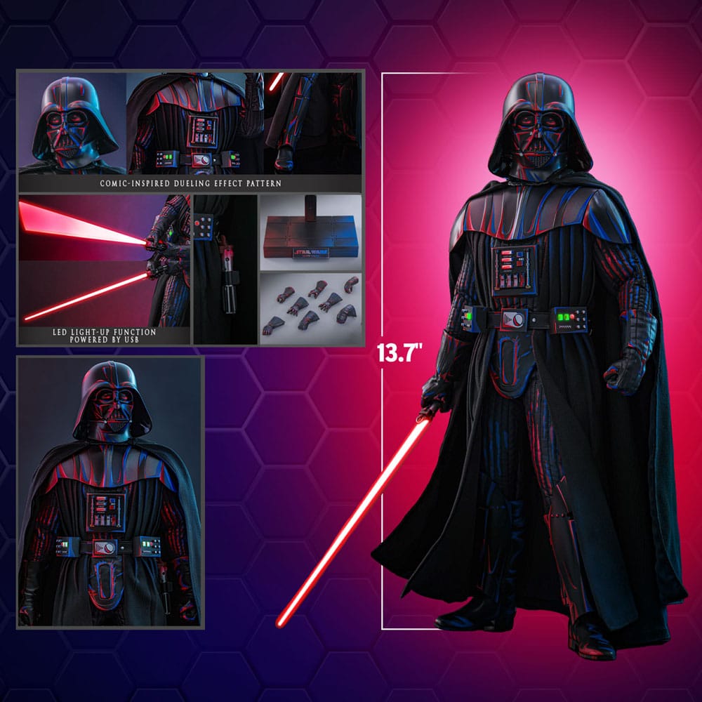 Star Wars figurine Movie Masterpiece 1/6 Darth Vader (Dueling Effect Version) Hot Toys Exclusive 35 cm
