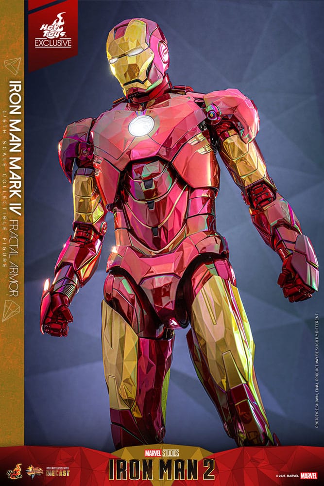 Iron Man figurine Movie Masterpiece Diecast 1/6 Iron Man Mark VI (Fractal Armor) Hot Toys Exclusive 33 cm