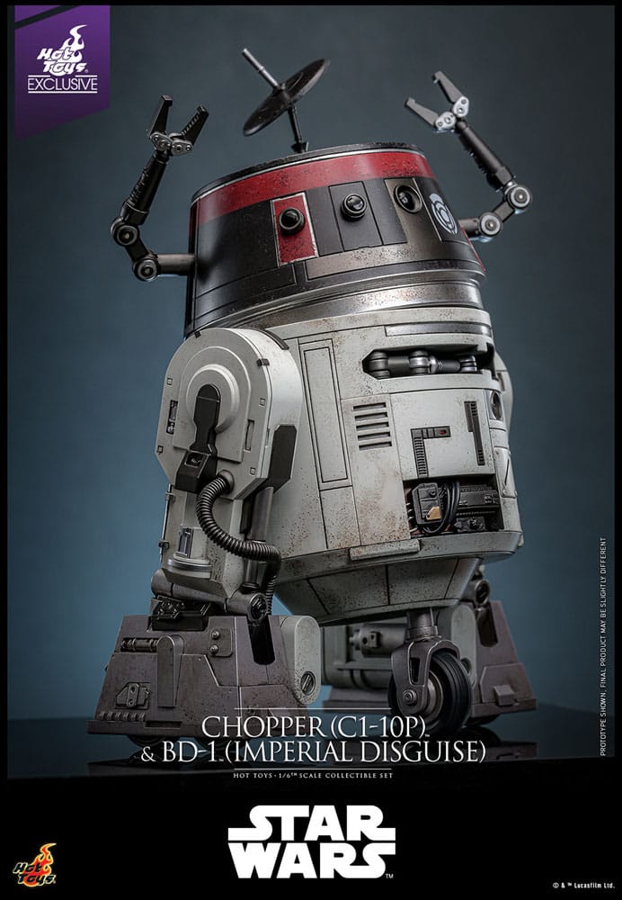Star Wars figurine set 1/6 Chopper (C1-10P&trade;) & BD-1&trade; (Imperial Disguise) 18 cm & 8 cm