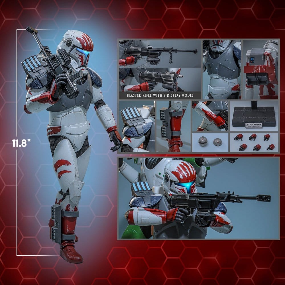 Star Wars: The Clone Wars Television Masterpiece figurine 1/6 Clone Commando Sev (Hot Toys Exclusive) 30 cm
