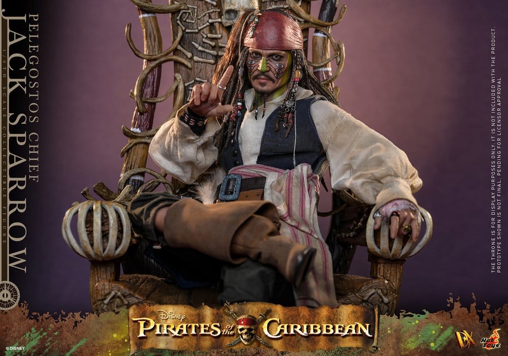 Pirates des Caraïbes : Le Secret du coffre maudit figurine DX 1/6 Pelegostos Chief Jack Sparrow 30 cm