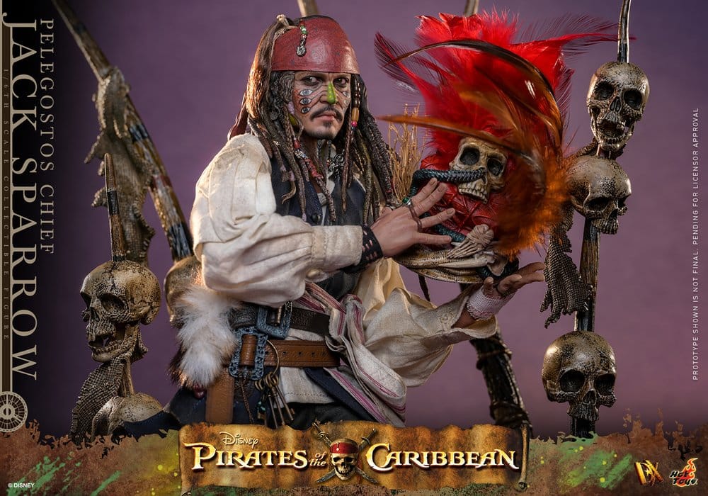 Pirates des Caraïbes : Le Secret du coffre maudit figurine DX 1/6 Pelegostos Chief Jack Sparrow 30 cm