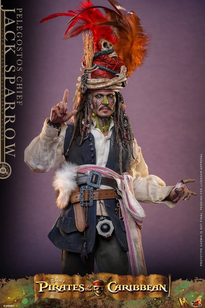 Pirates des Caraïbes : Le Secret du coffre maudit figurine DX 1/6 Pelegostos Chief Jack Sparrow 30 cm