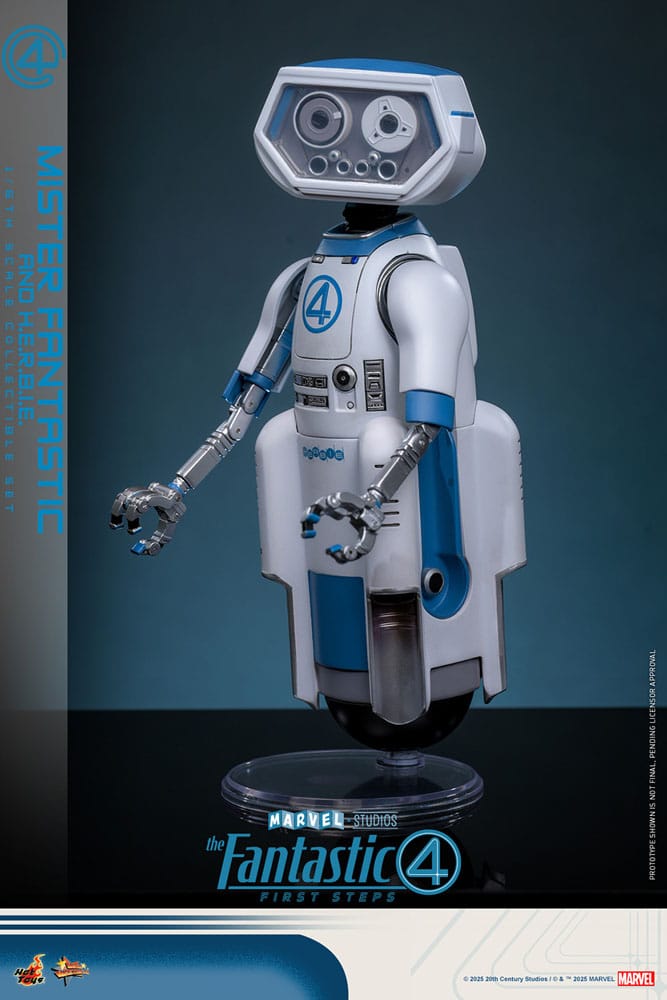 Les Quatre Fantastiques : Premiers pas pack 2 figurines Movie Masterpiece 1/6 Mister Fantastic & H.E.R.B.I.E. 30 cm