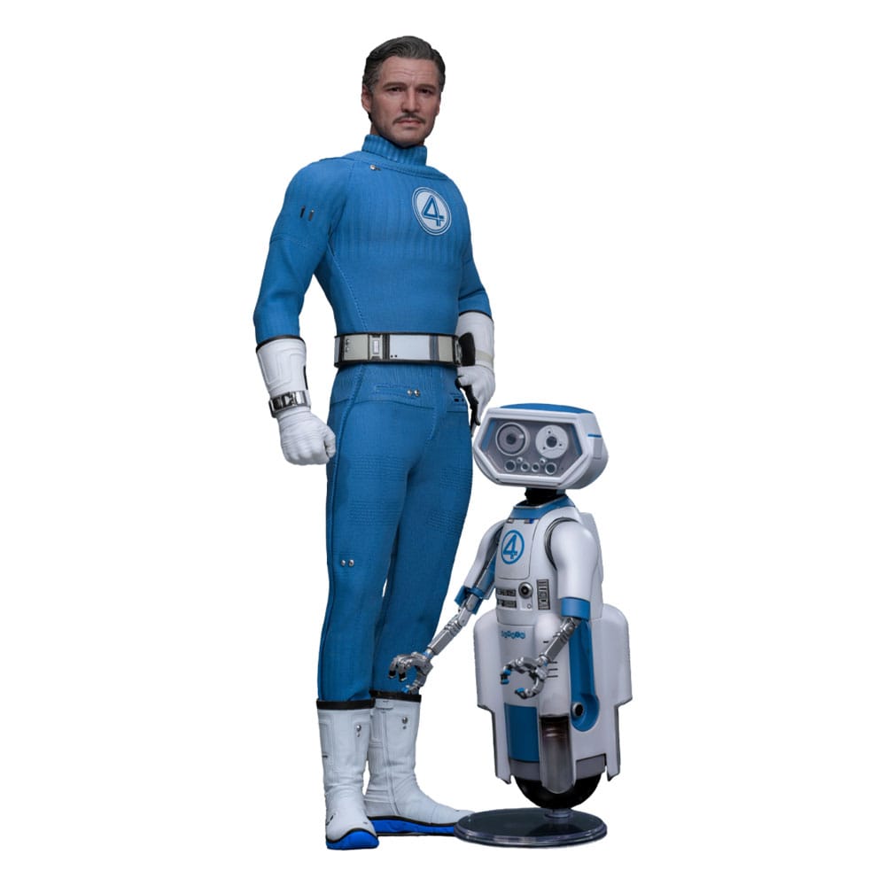 Les Quatre Fantastiques : Premiers pas pack 2 figurines Movie Masterpiece 1/6 Mister Fantastic & H.E.R.B.I.E. 30 cm