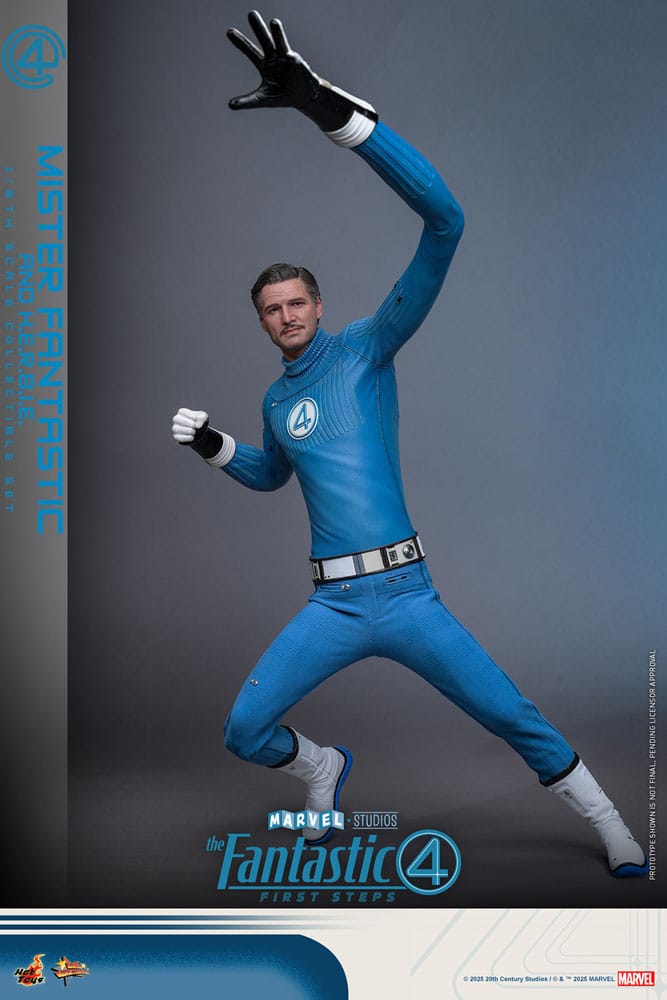 Les Quatre Fantastiques : Premiers pas pack 2 figurines Movie Masterpiece 1/6 Mister Fantastic & H.E.R.B.I.E. 30 cm