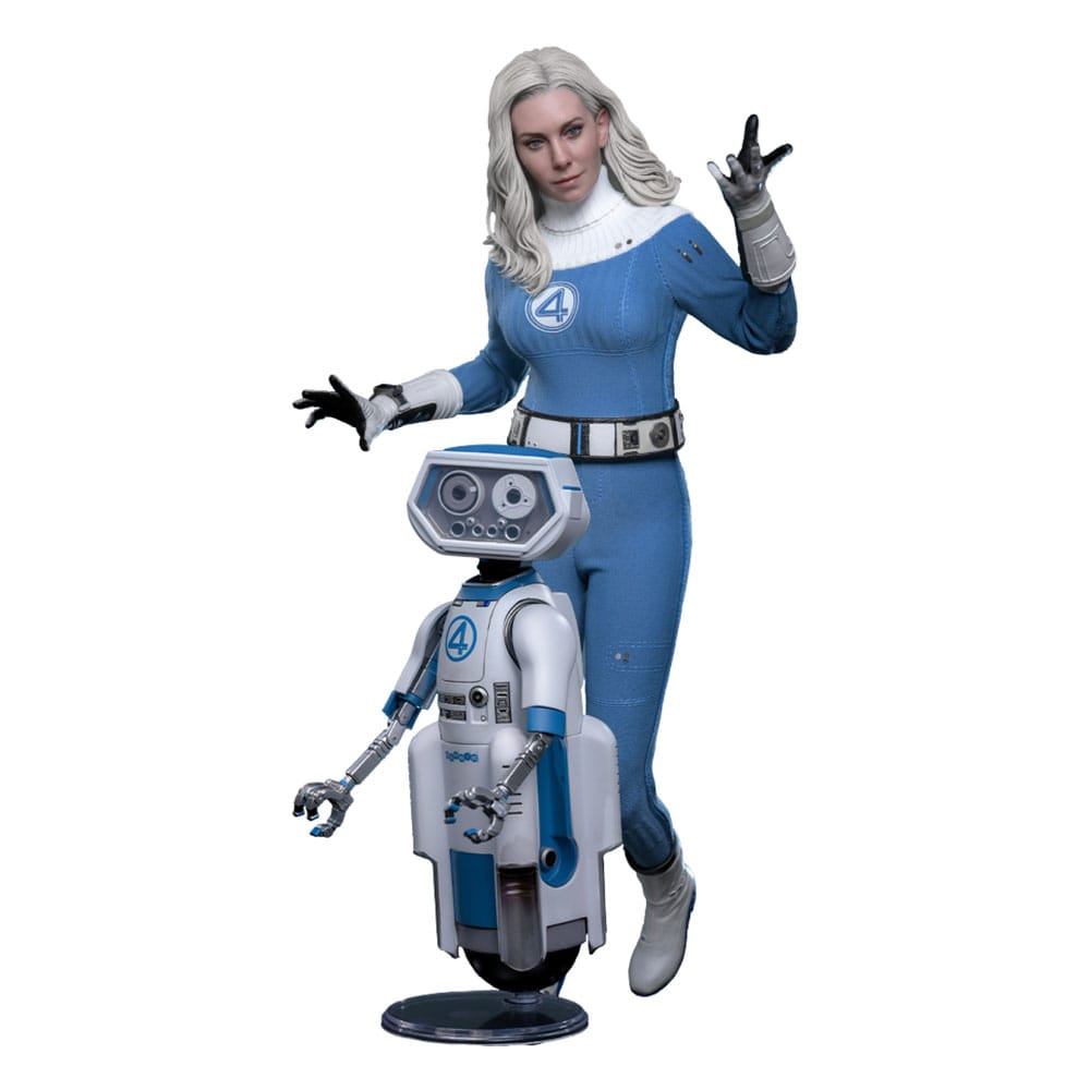 Les Quatre Fantastiques : Premiers pas pack 2 figurines Movie Masterpiece 1/6 Invisible Woman & H.E.R.B.I.E. 28 cm