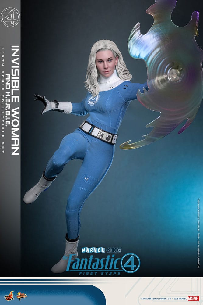 Les Quatre Fantastiques : Premiers pas pack 2 figurines Movie Masterpiece 1/6 Invisible Woman & H.E.R.B.I.E. 28 cm