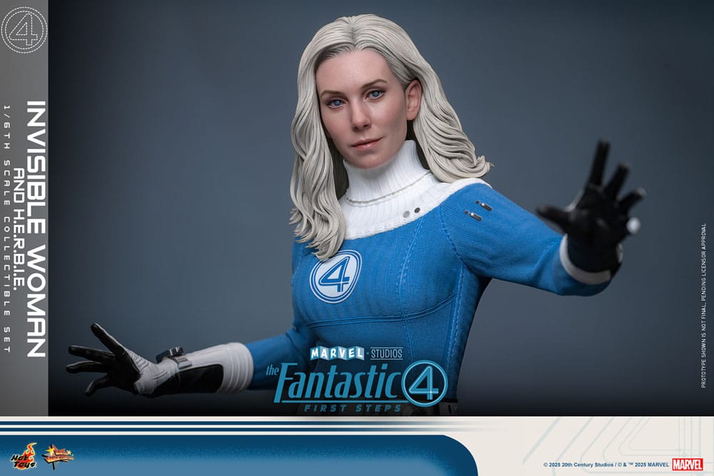Les Quatre Fantastiques : Premiers pas pack 2 figurines Movie Masterpiece 1/6 Invisible Woman & H.E.R.B.I.E. 28 cm