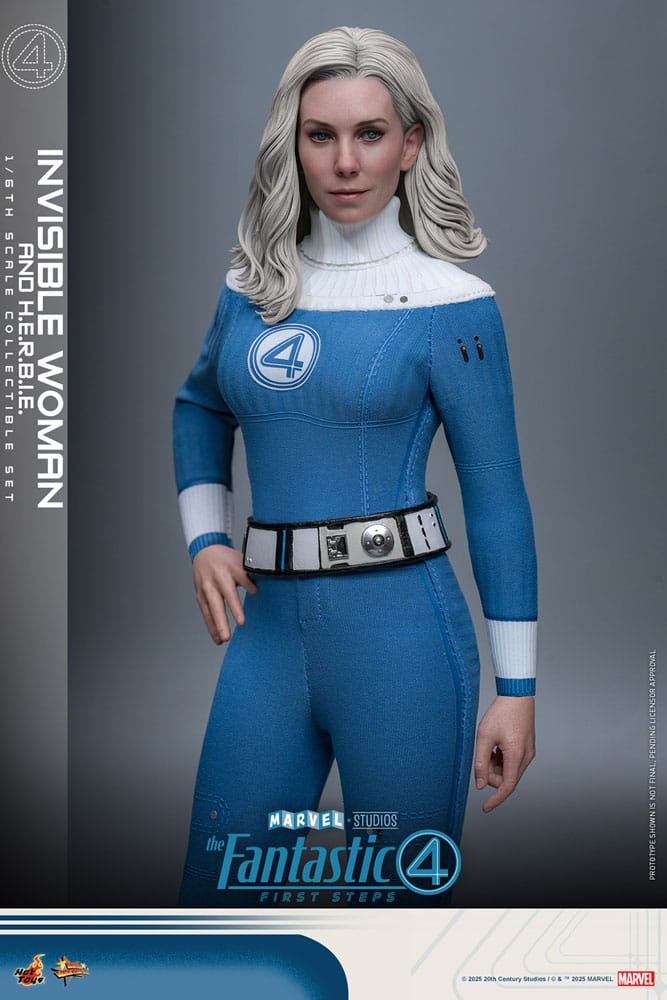 Les Quatre Fantastiques : Premiers pas pack 2 figurines Movie Masterpiece 1/6 Invisible Woman & H.E.R.B.I.E. 28 cm