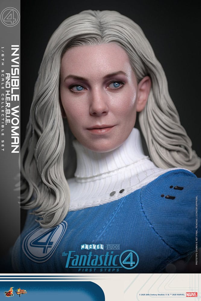Les Quatre Fantastiques : Premiers pas pack 2 figurines Movie Masterpiece 1/6 Invisible Woman & H.E.R.B.I.E. 28 cm
