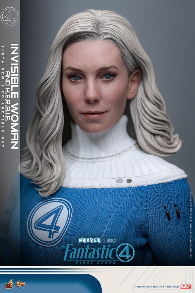 Les Quatre Fantastiques : Premiers pas pack 2 figurines Movie Masterpiece 1/6 Invisible Woman & H.E.R.B.I.E. 28 cm