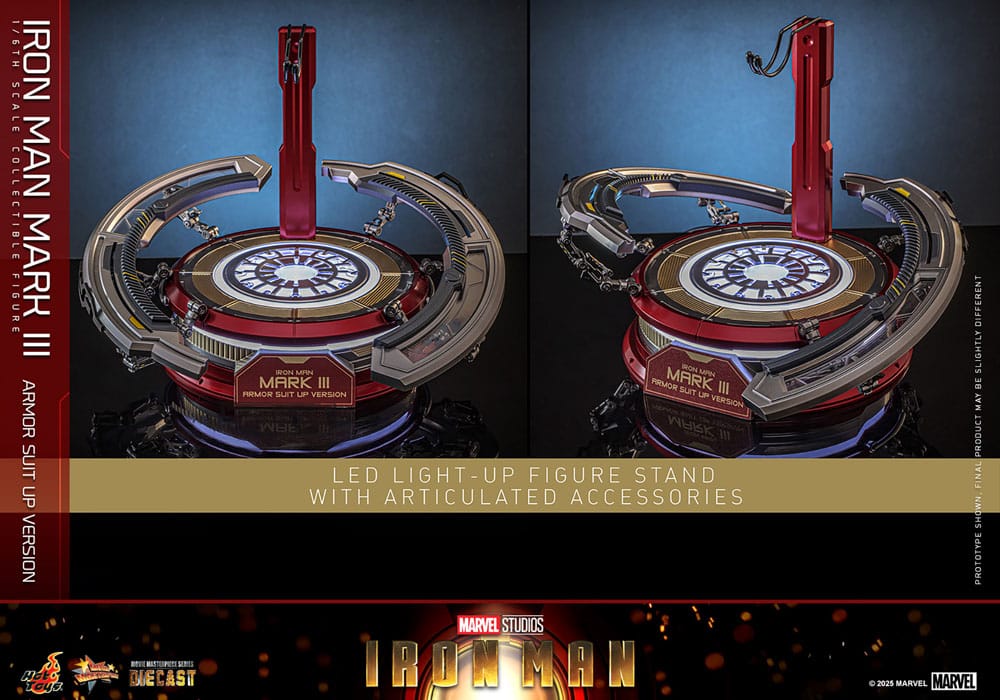 Iron Man figurine Movie Masterpiece Diecast 1/6 Iron Man Mark III (Armor Suit Up Version) 32 cm