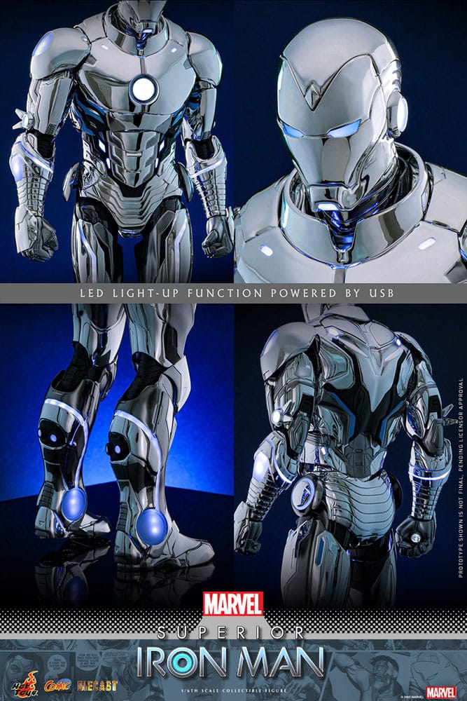 Marvel figurine Comic Masterpiece Diecast 1/6 Superior Iron Man 32 cm
