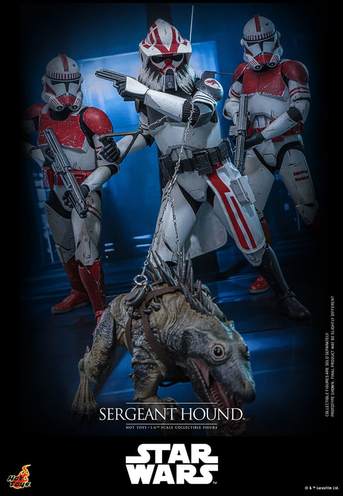 Star Wars: The Clone Wars figurine 1/6 Sergeant Hound 30 cm