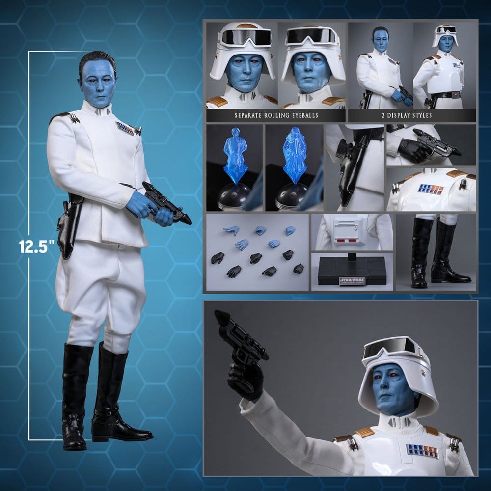Star Wars: Rebels Television Masterpiece figurine 1/6 Grand Admiral Thrawn (Imperial Armor) Hot Toys Exclusive 32 cm