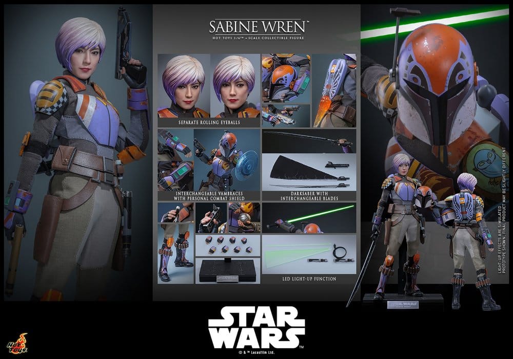Star Wars: Rebels Television Masterpiece figurine 1/6 Sabine Wren 29 cm